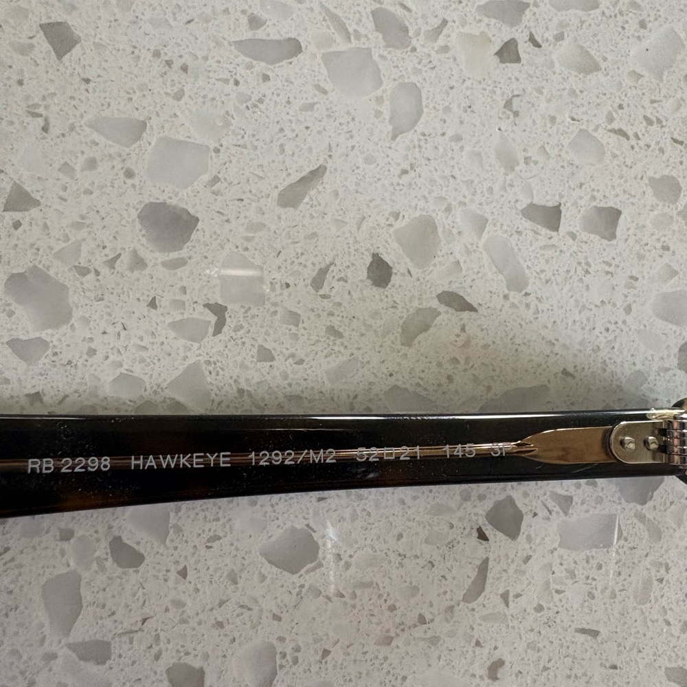 Ray-Ban Transparent Tortoiseshell Frame Sunglasses Hawkeye Frames - Picture 3 of 5